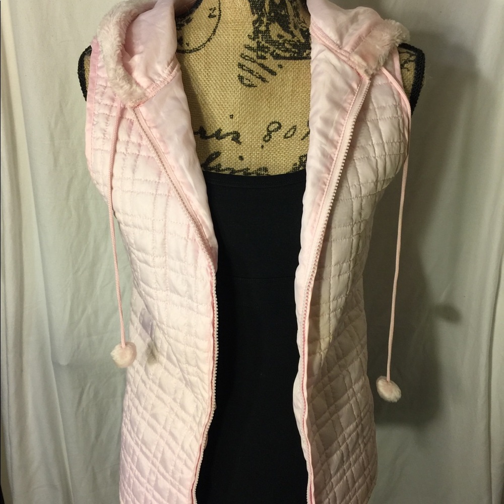 Girls Pink Puffer Jacket